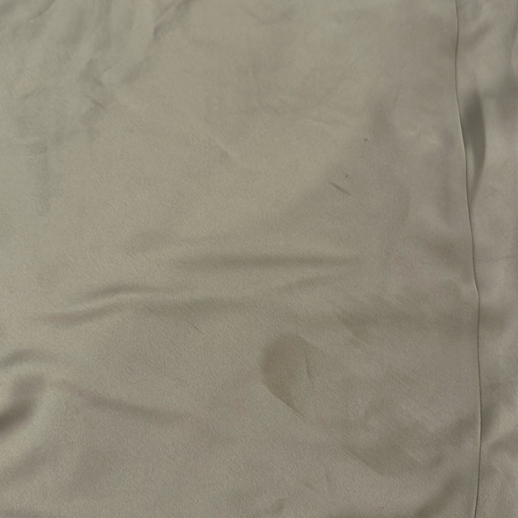 Silky Cowl Neck Slip Dress - moss green - Picture 4 of 5